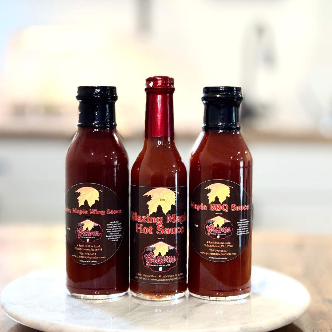 Graves Maple Products Features signature BBQ Sauces Perfect for grilling.