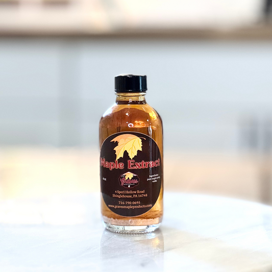 Bottle of Graves Maple Products Pure Maple Extract from Potter County, PA