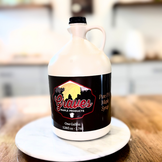Organic Maple Syrup – 1 Gallon Jug | Graves Maple Products – Shinglehouse, PA by Graves Maple Products, handcrafted in Shinglehouse, PA